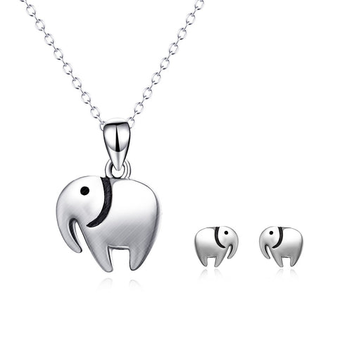 YFN Genuine 925 Sterling Silver Lucky Elephant Pendants Necklaces Lovely Animal Jewelry Fashion Gift For Women PYTZ0007-D