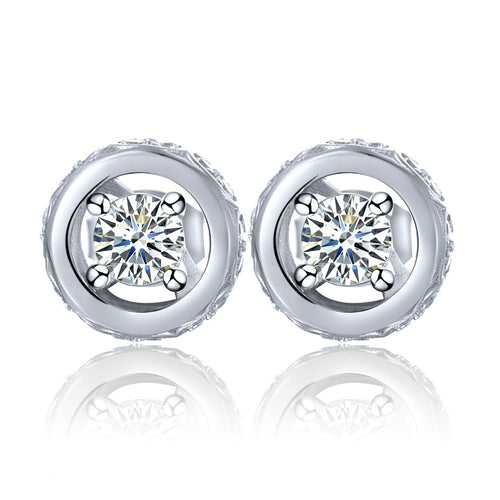 100% 925 Sterling Silver Stud Earring for Women with Natural Topaz Best Gift for Mother/Wife/Friends