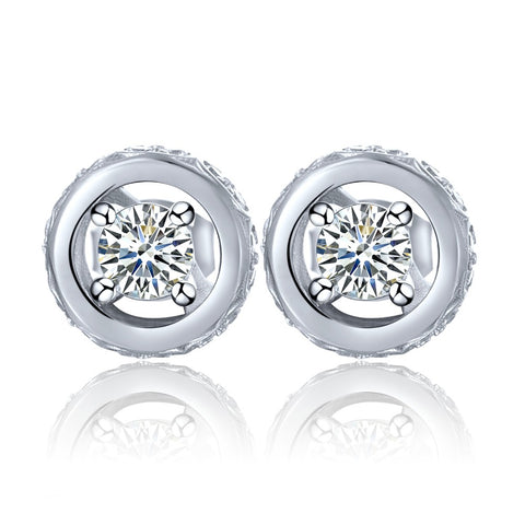100% 925 Sterling Silver Stud Earring for Women with Natural Topaz Best Gift for Mother/Wife/Friends