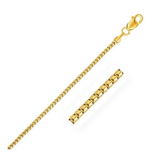 1.3mm 14K Yellow Gold Ice Chain, size 18''-JewelryKorner-com