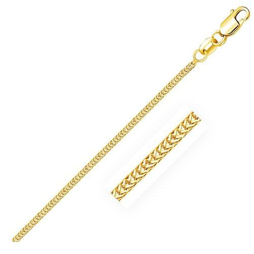 14K Yellow Gold Foxtail 1.0mm Chain, size 20''-JewelryKorner-com