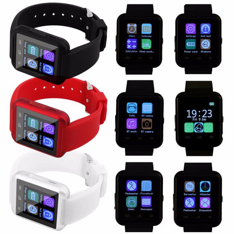 2018 New 1.5" Screen TFT LCD Sport U8 Bluetooth Multi-color Smart Wrist Watch Phone Mate For iPhone Android phones Wear