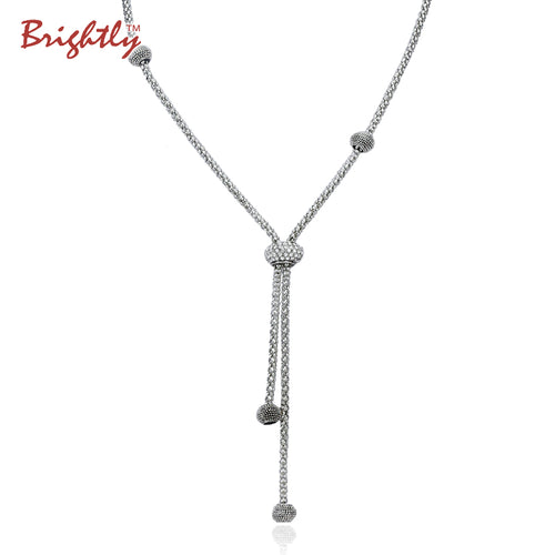 Brightly Bohemain Long Necklaces Fashion Luxury Balls Accessory Pendant Necklace for Women Party