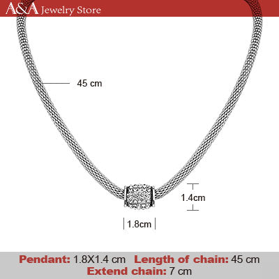 Brightly Fashion Snake Chain Chokers Necklaces Rotatable Rhinestones Pendants Necklaces for Women OL Casual Style