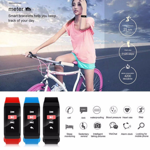 F601 Smart Band Heart Rate Blood Pressure Monitor Smart Bracelet Dynamic Calorie Wristband Bluetooth fitness tracker