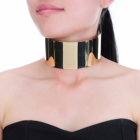 Fashion Jewelry Gold Chain Collar Choker Fringe Statement Pendant Bib Necklace