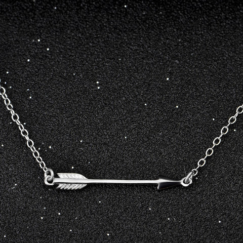 GNX0588 Collares 2016 Fashion Jewelry 925 Sterling Silver Arrow Pendants Necklaces Love Jewelry Necklace Gifts For Women