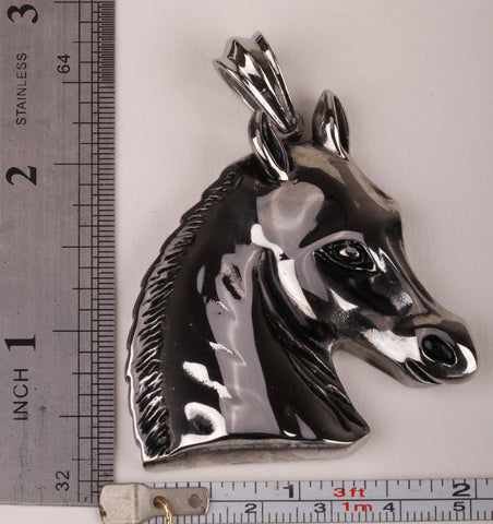 Horse necklace for men women 316L stainless steel pendant W/ chain GN04 biker jewelry wholesale dropshipping