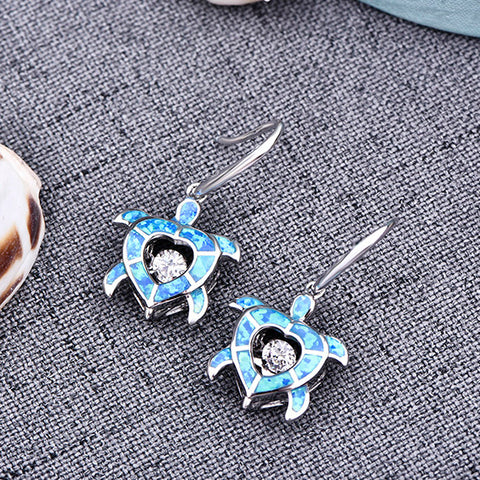 JO WISDOM Sunmmer Style Silver Drop Earrings Sweet Earring for Women Valentine's Day