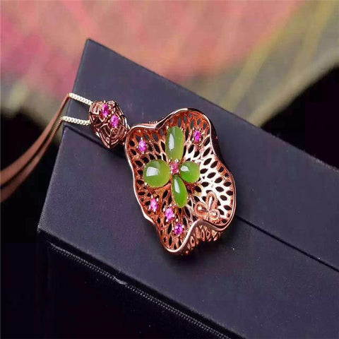 KJJEAXCMY boutique jewelry,925 sterling silver, natural and Tian Biyu, female pendants, jewelry, processing, production
