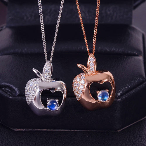 KJJEAXCMY boutique jewelry Multicolored jewelry 925 silver inlay natural blue moonlight Pendant shinv simple wholesale