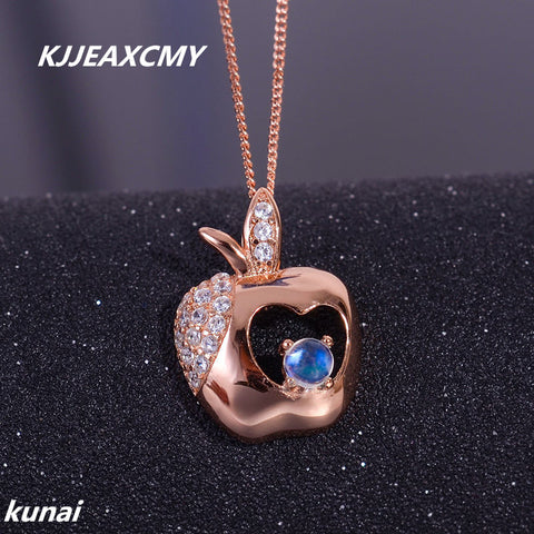 KJJEAXCMY boutique jewelry Multicolored jewelry 925 silver inlay natural blue moonlight Pendant shinv simple wholesale