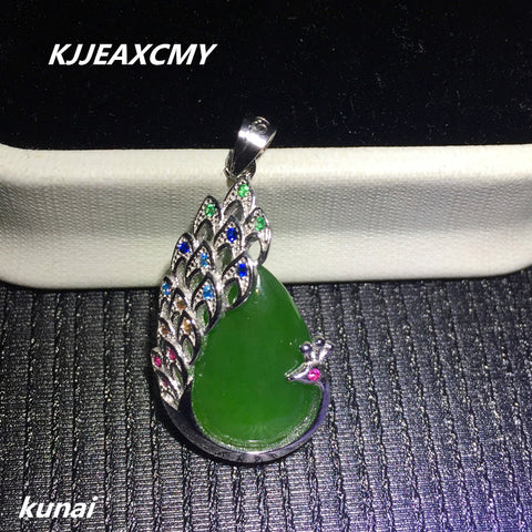 KJJEAXCMY boutique jewelry  Wholesale colorful jewelry, 925 silver inlaid Jasper female models pendants