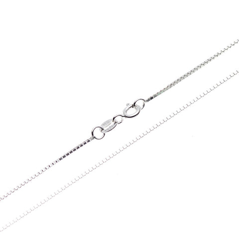 Silver / Gold Sterling Silver Chain Necklace for Pendant - 0.8mm 925 Box Chain Fashion Jewelry Women Accessories , 16" - 30"