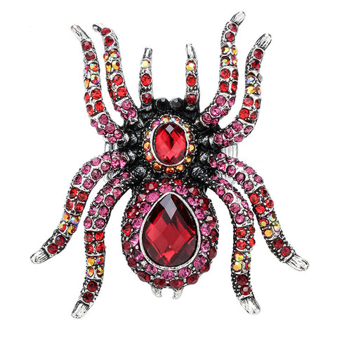 YACQ Spider Brooch Pin Pendant Halloween Christmas Party Jewelry Gifts Decoration for Women Girls Her Wife Mom BA12 Dropshipping