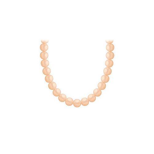 Akoya Cultured Pearl Necklace : 14K White Gold 4 MM-JewelryKorner-com