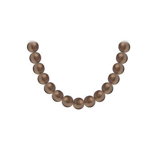 Akoya Cultured Pearl Necklace : 14K Yellow Gold 11 MM-JewelryKorner-com