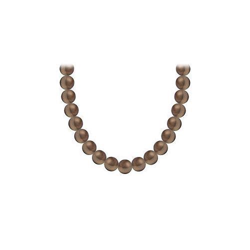 Akoya Cultured Pearl Necklace : 14K Yellow Gold 5 MM-JewelryKorner-com