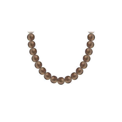 Akoya Cultured Pearl Necklace : 14K Yellow Gold 6 MM-JewelryKorner-com