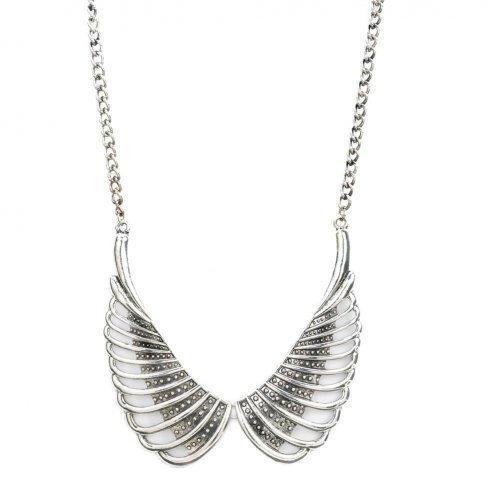 Angel Wings Studded Necklace (pack of 1 EA)-JewelryKorner-com