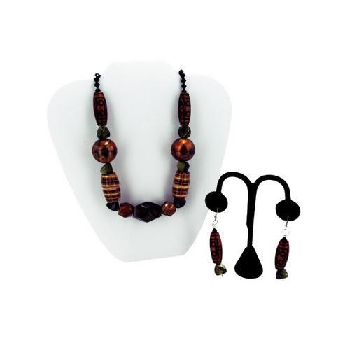 Beaded Necklace & Earrings ( Case of 5 )-JewelryKorner-com