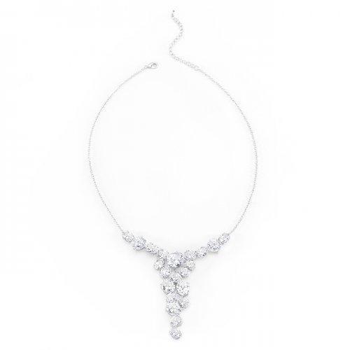 Bejeweled Cz Bib Necklace (pack of 1 ea)-JewelryKorner-com