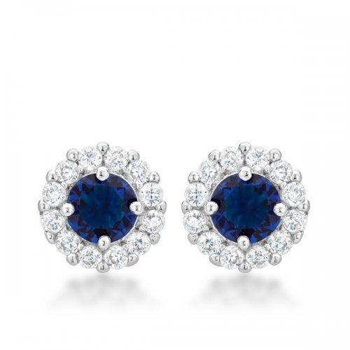 Bella Bridal Earrings In Blue (pack of 1 ea)-JewelryKorner-com