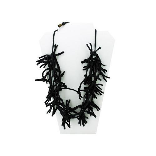 Black Knotted Necklace ( Case of 12 )-JewelryKorner-com