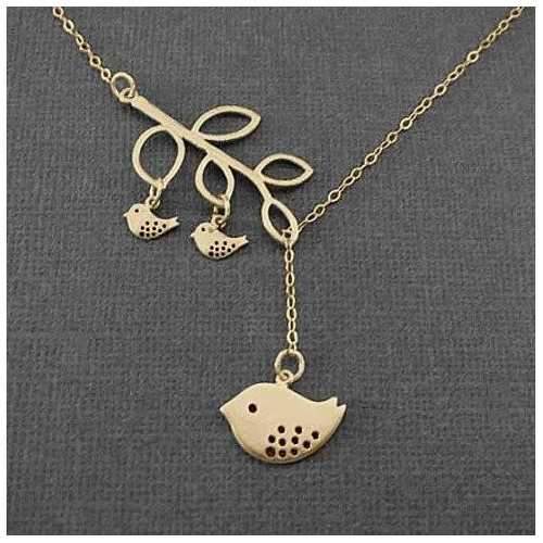 Blessed Birds On The Branch Necklace-JewelryKorner-com
