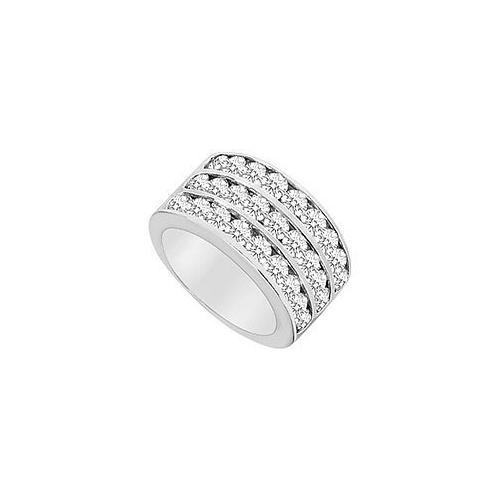 Cubic Zirconia Row Ring .925 Sterling Silver 2.50 CT TGW-JewelryKorner-com