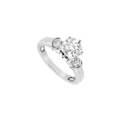 Diamond Engagement Ring : 14K White Gold - 0.50 CT Diamonds-JewelryKorner-com