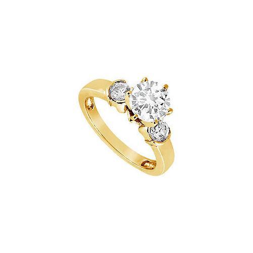 Diamond Engagement Ring : 14K Yellow Gold - 0.50 CT Diamonds-JewelryKorner-com