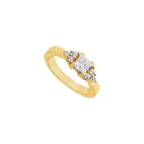 Diamond Engagement Ring : 14K Yellow Gold - 0.66 CT Diamonds-JewelryKorner-com