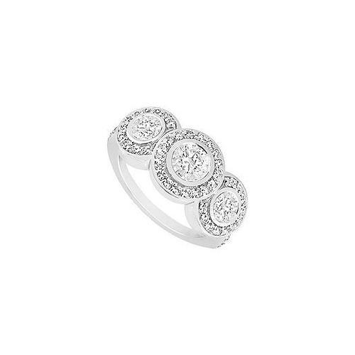 Diamond Engagement Ring : 18K White Gold - 0.66 CT Diamonds-JewelryKorner-com