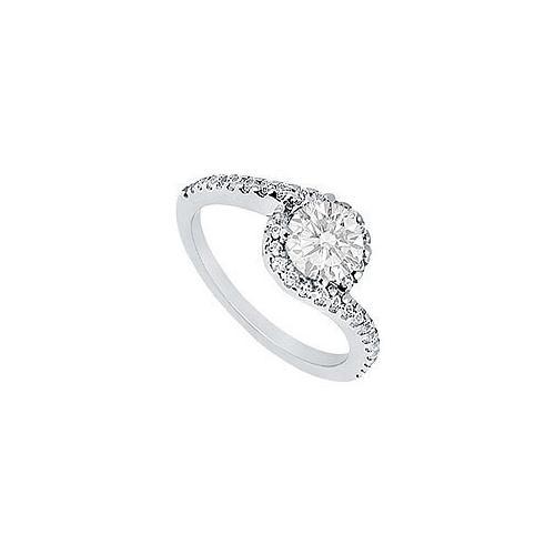 Diamond Engagement Ring : Platinum - 0.75 CT Diamonds-JewelryKorner-com