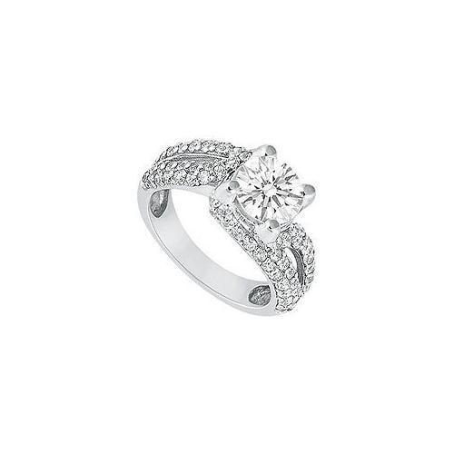 Diamond Engagement Ring : Platinum - 1.00 CT Diamonds-JewelryKorner-com