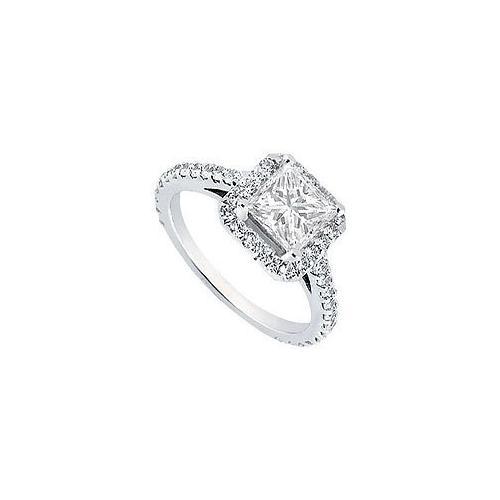 Diamond Engagement Ring : Platinum - 1.00 CT Diamonds-JewelryKorner-com