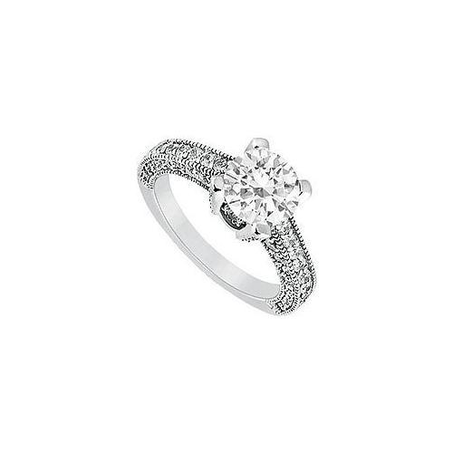 Diamond Engagement Ring : Platinum - 1.20 CT Diamonds-JewelryKorner-com