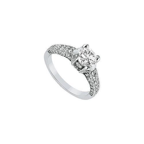 Diamond Engagement Ring : Platinum - 1.25 CT Diamonds-JewelryKorner-com