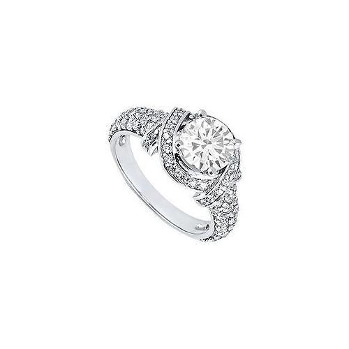 Diamond Engagement Ring : Platinum  1.25 CT Diamonds-JewelryKorner-com