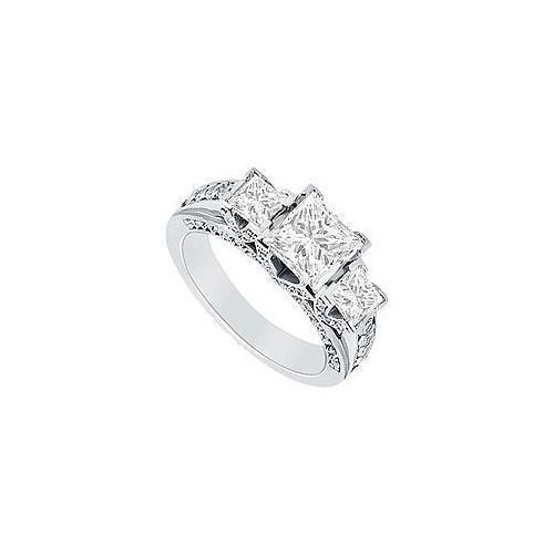Diamond Engagement Ring : Platinum - 1.50 CT Diamonds-JewelryKorner-com