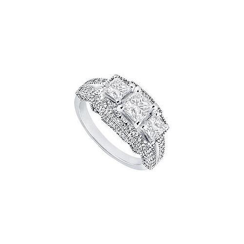 Diamond Engagement Ring : Platinum - 1.50 CT Diamonds-JewelryKorner-com