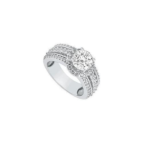 Diamond Engagement Ring : Platinum - 1.50 CT Diamonds-JewelryKorner-com