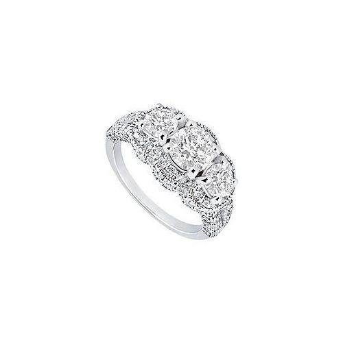 Diamond Engagement Ring : Platinum - 1.75 CT Diamonds-JewelryKorner-com