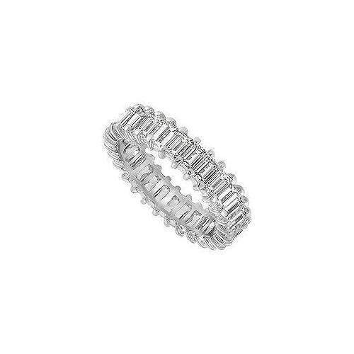 Diamond Eternity Band : 14K White Gold - 4.00 CT Diamonds-JewelryKorner-com