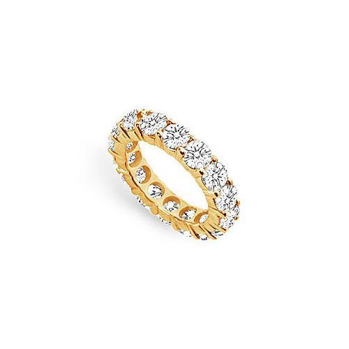 Diamond Eternity Band : 14K Yellow Gold  5.00 CT Diamonds-JewelryKorner-com