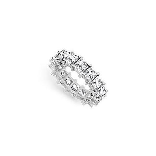 Diamond Eternity Band : 18K White Gold  5.00 CT Diamonds-JewelryKorner-com