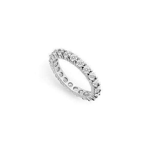 Diamond Eternity Ring : 14K White Gold - 2.00 CT Diamonds-JewelryKorner-com