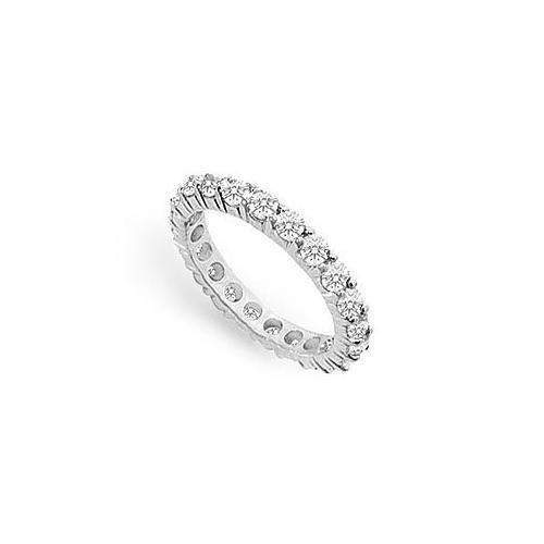 Diamond Eternity Ring : 14K White Gold - 2.50 CT Diamonds-JewelryKorner-com