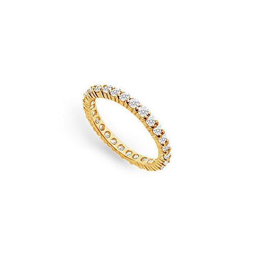 Diamond Eternity Ring : 14K Yellow Gold - 1.00 CT Diamonds-JewelryKorner-com